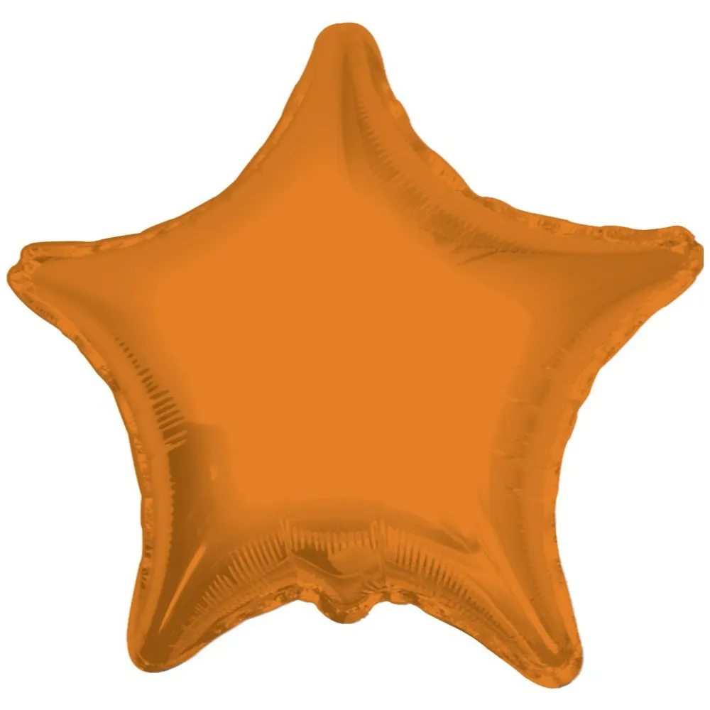 Balon folie 45 cm stea portocalie 17865