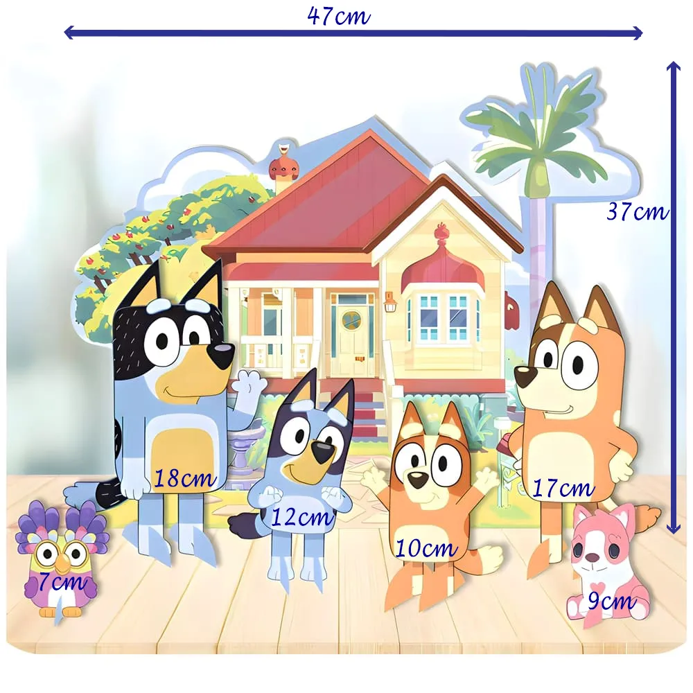 Decoratiuni pentru masa Bluey si familia 9915646