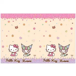 Fata de masa petrecere 120x180cm Hello Kitty and Kuromi