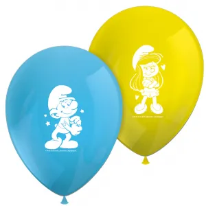 Set 8 Baloane Latex 28cm Strumfi 98121