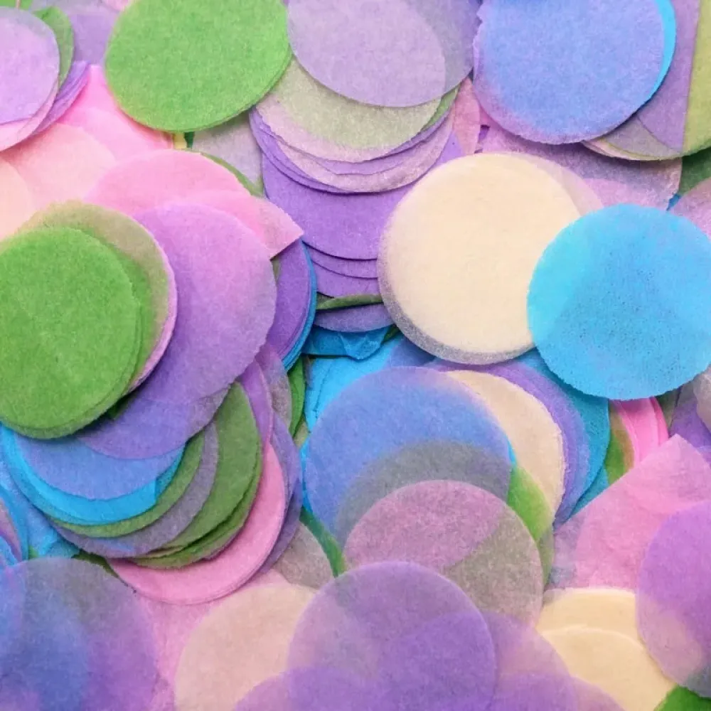 Confetti Hartie Multicolor 2cm Rotund 100g