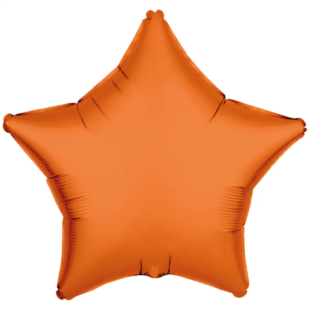 Balon Folie Stea Portocaliu Neon 43cm R-10021-PKG