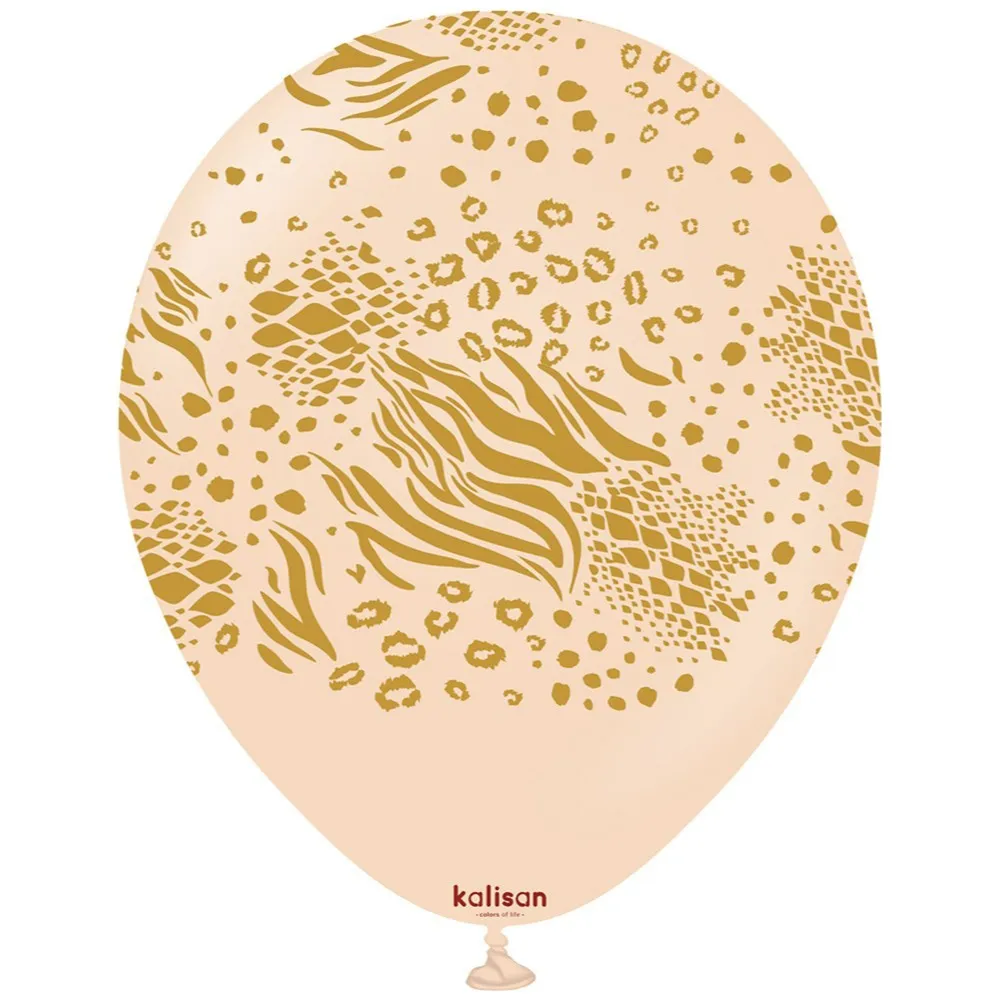 Baloane latex 30cm Safari Mutant - Blush Print Colour - Gold