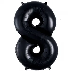 Balon Folie Cifra 8 Negru 86cm 3014711 ANAGRAM