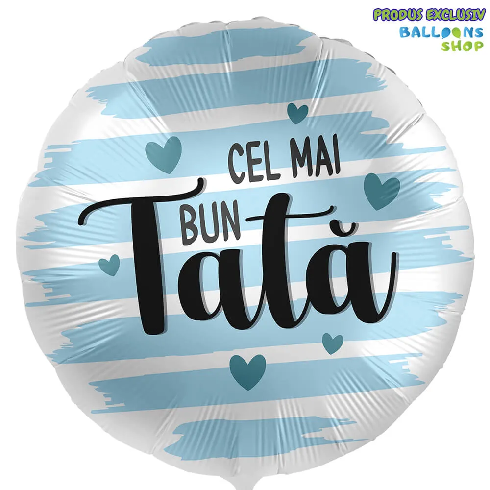 Balon Folie Cel mai bun Tata! Inimioare 43cm
