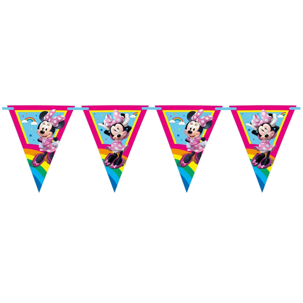 Banner Petrecere Stegulete Minnie Rainbow Makes Me Smile