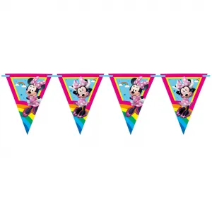 Banner Petrecere Stegulete Minnie Rainbow Makes Me Smile