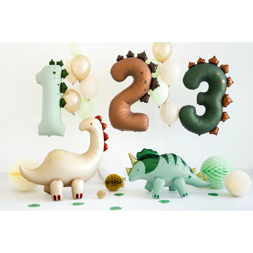 Balon Folie Cifra 2 Dinozaur 92cm