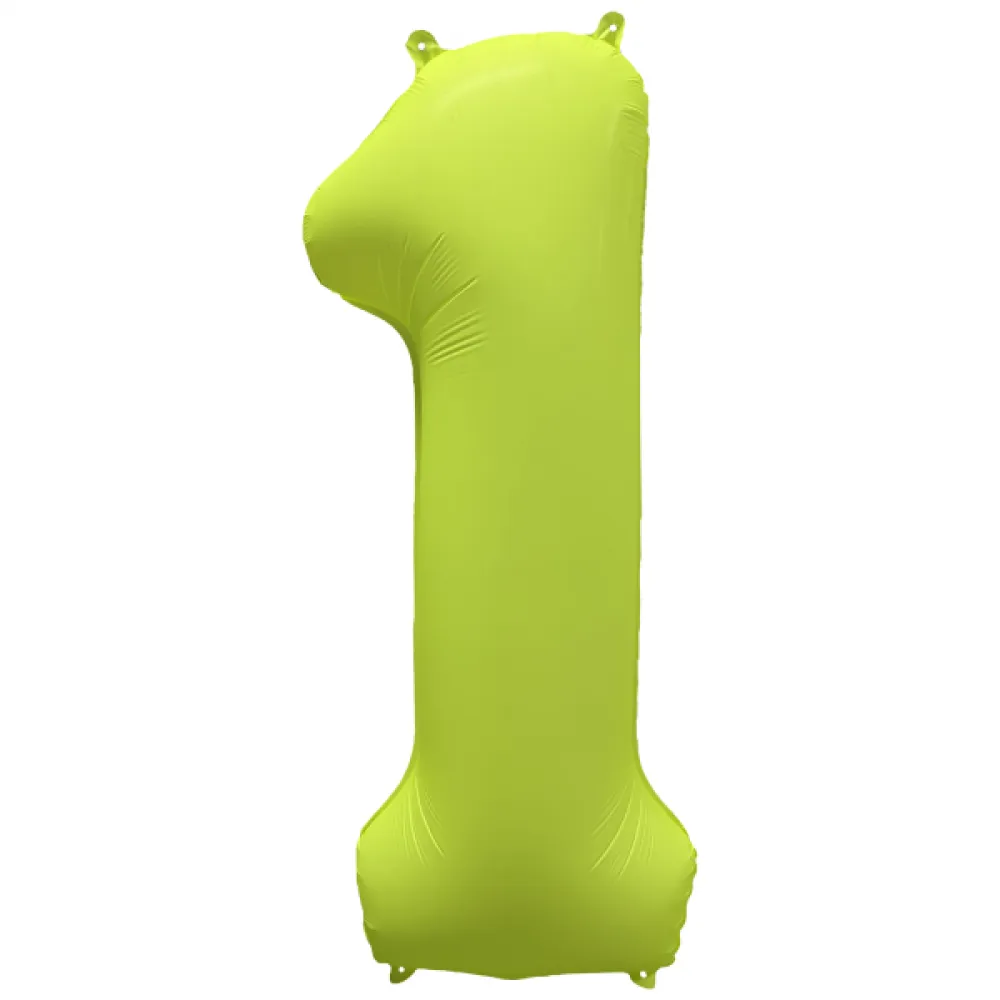 Balon Folie Cifra 1 Galben Neon 86cm R-10036-PKG