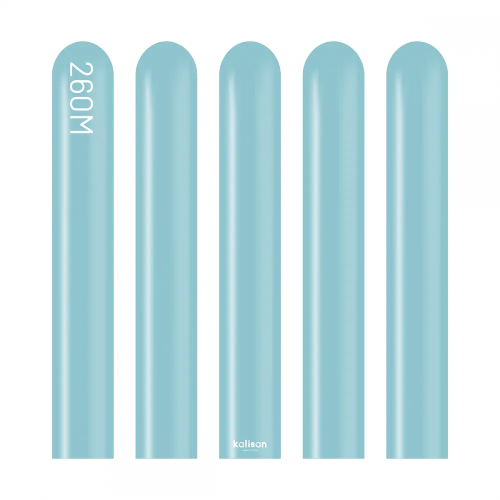 SET 50 Baloane Latex Modelaj Retro Blue Glass Nozzle Up 260M 8004