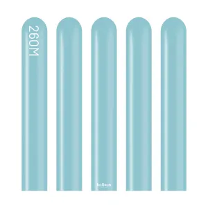SET 50 Baloane Latex Modelaj Retro Blue Glass Nozzle Up 260M 8004