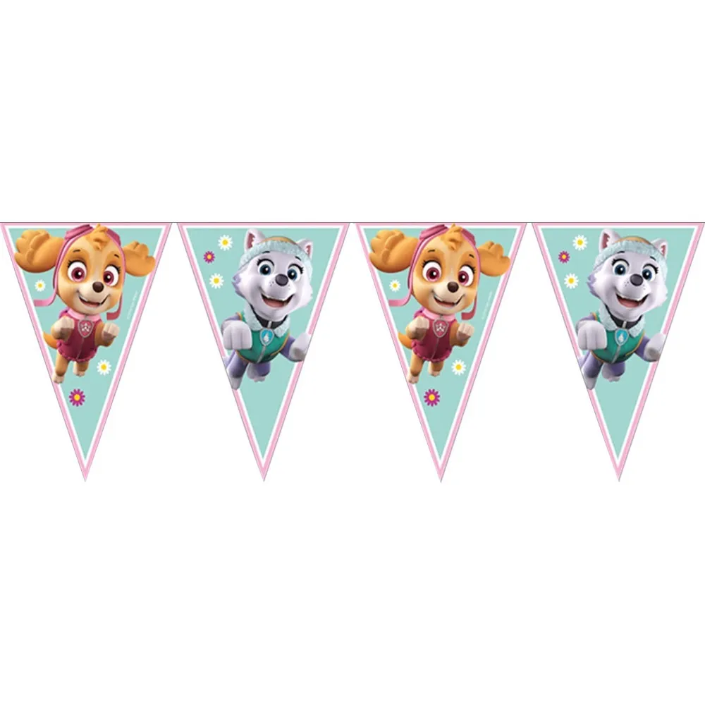 Banner Petrecere Stegulete Patrula Catelusilor Skye and Everest