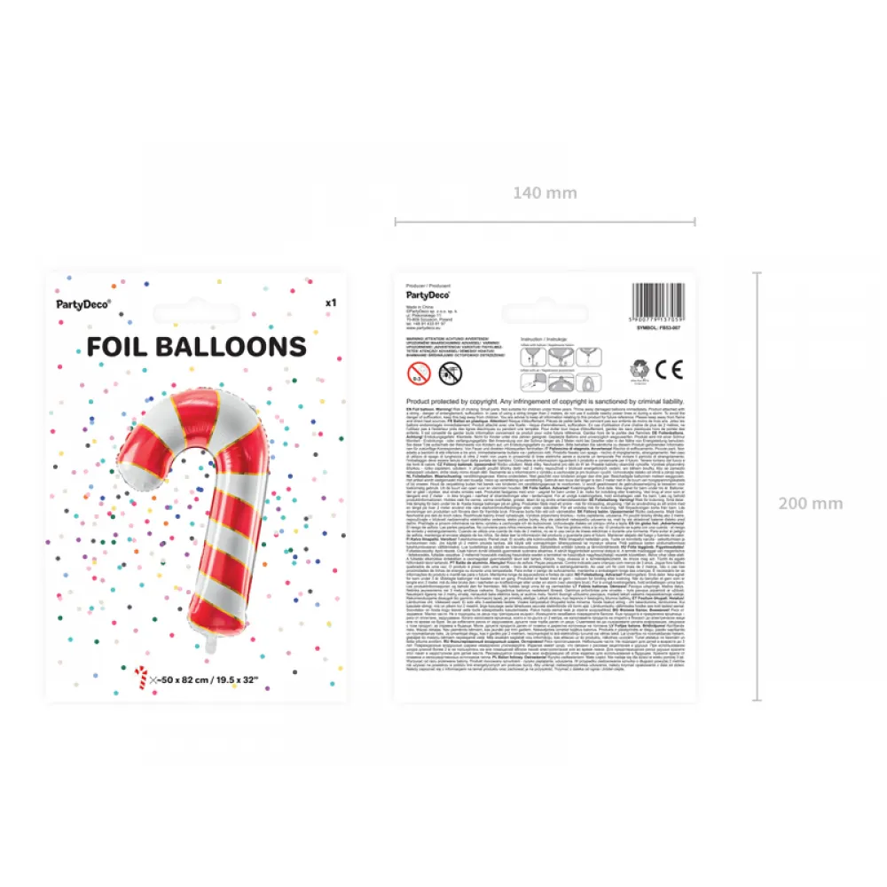 Balon Folie Figurina Acadea Ciubuc Rosu 50x82cm