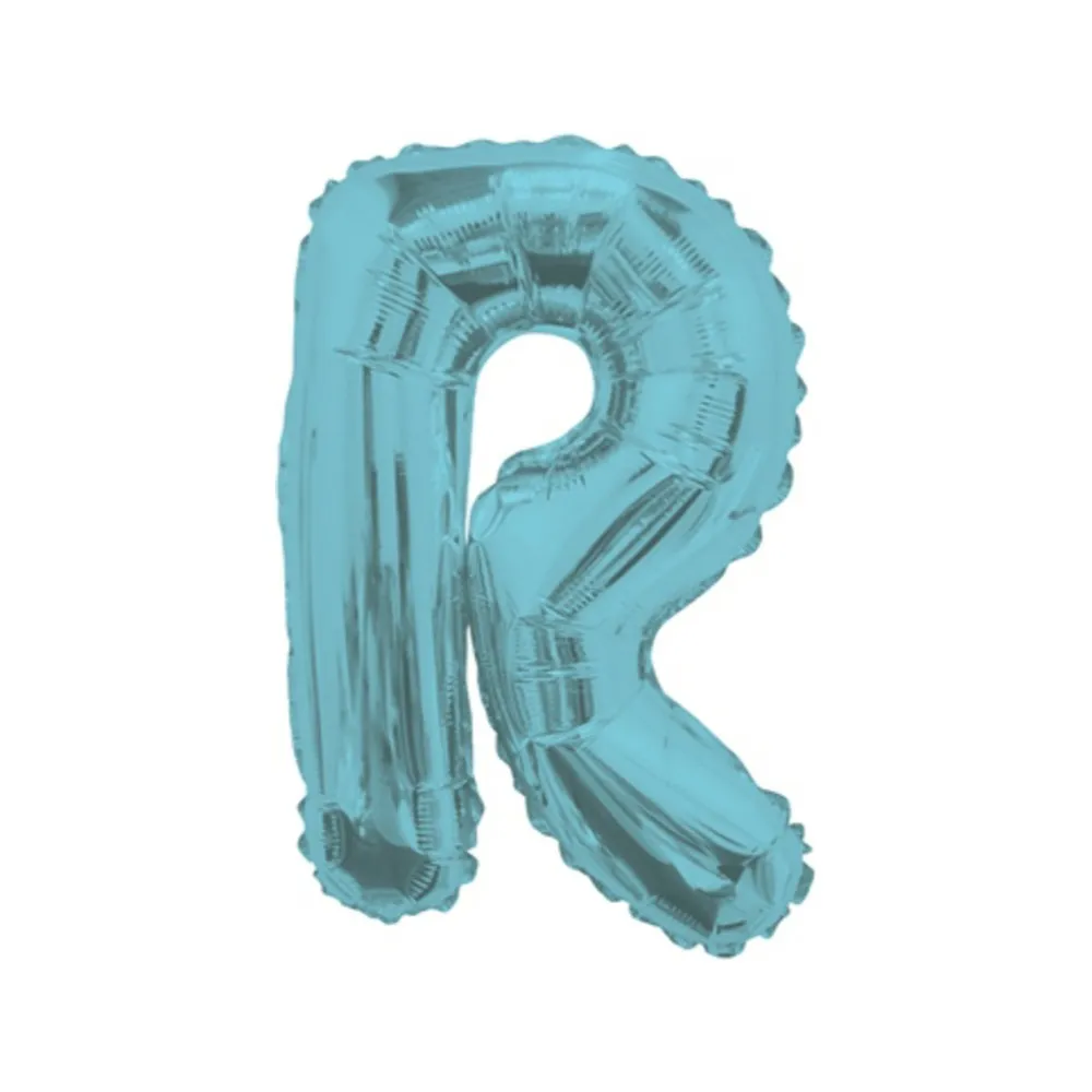 Balon folie 35cm Litera R BLEU 34839-14