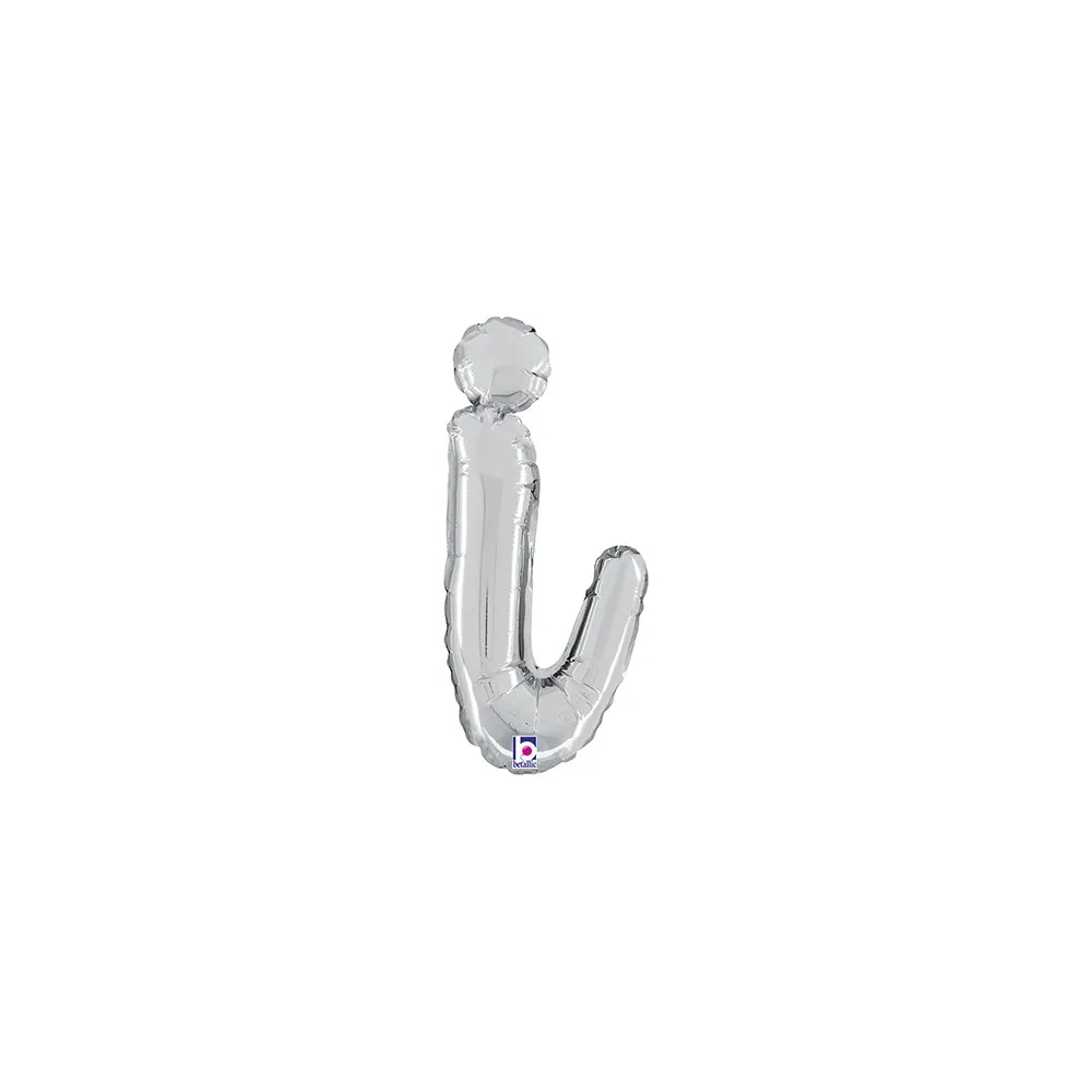 Balon Folie LITERA (AER) SCRIPT I Argintiu 35 cm Grabo
