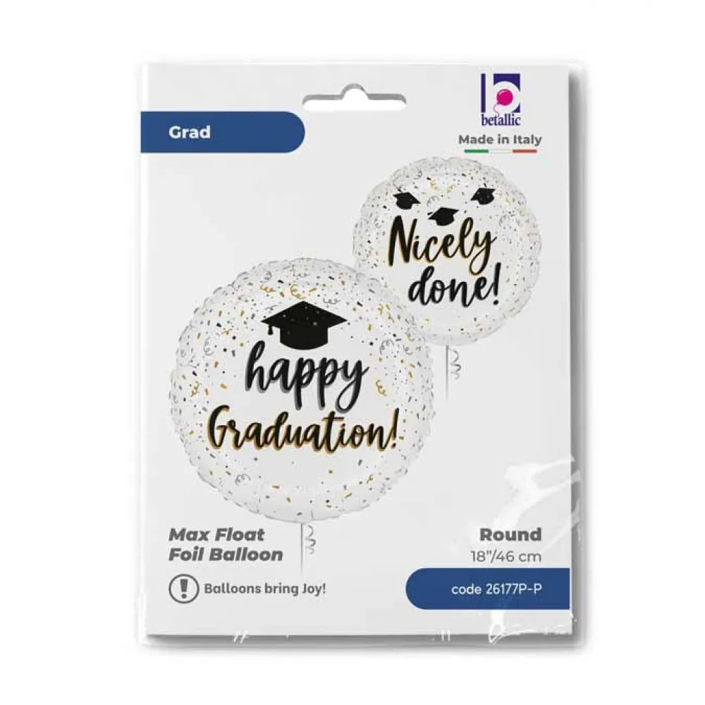 Balon Folie Happy Graduation Confetti 46cm