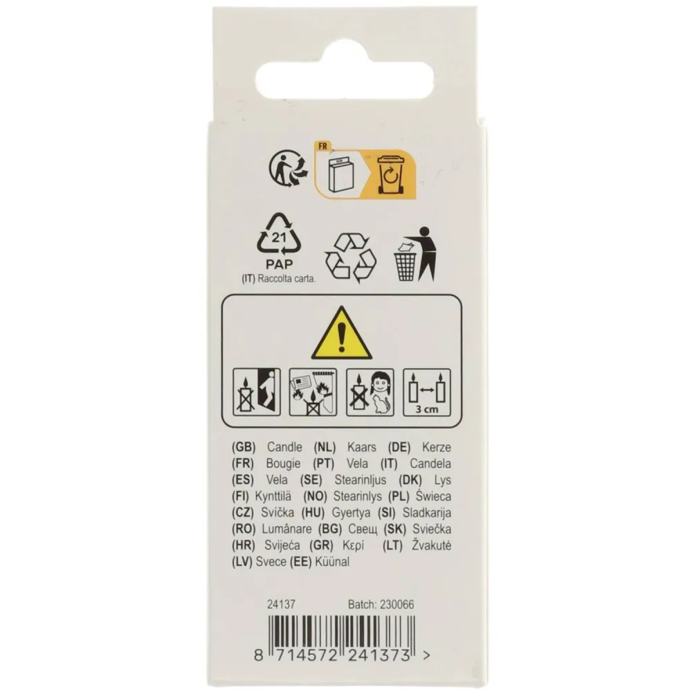 Lumanare Tort Cifra 7 Argintiu 5cm