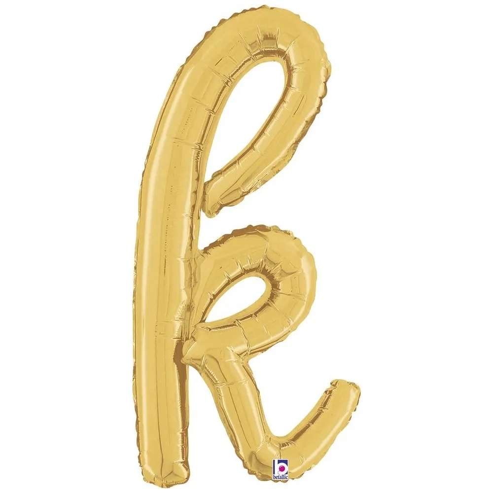 Balon Folie LITERA (AER) SCRIPT K Auriu 61cm Grabo