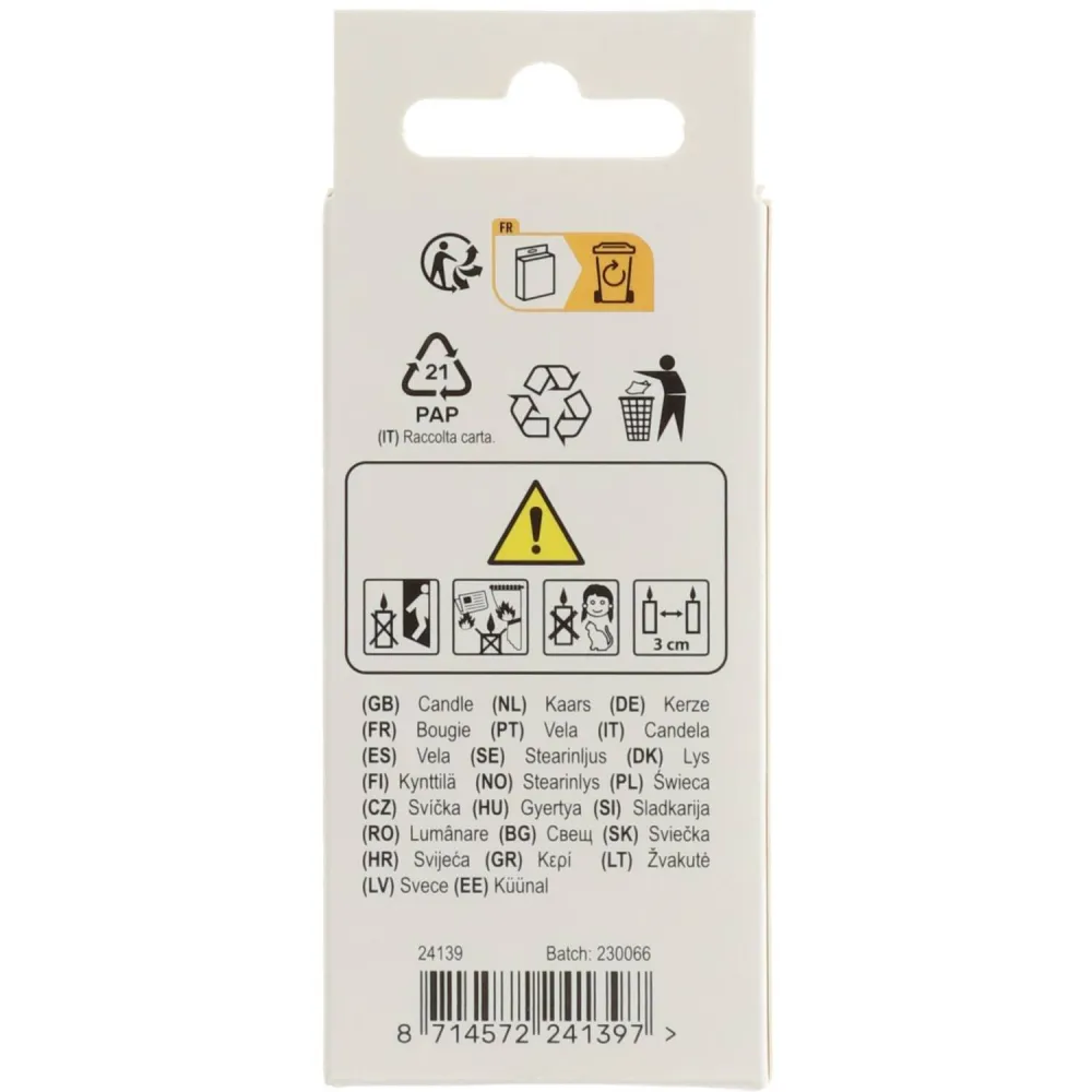 Lumanare Tort Cifra 9 Argintiu 5cm