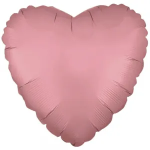 Balon Folie 45cm Inima Roz-Gold SATIN