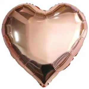 Balon folie 45 cm inima rose-gold