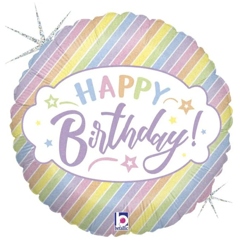 Balon Folie Rotund HB Pastel 46 cm Grabo