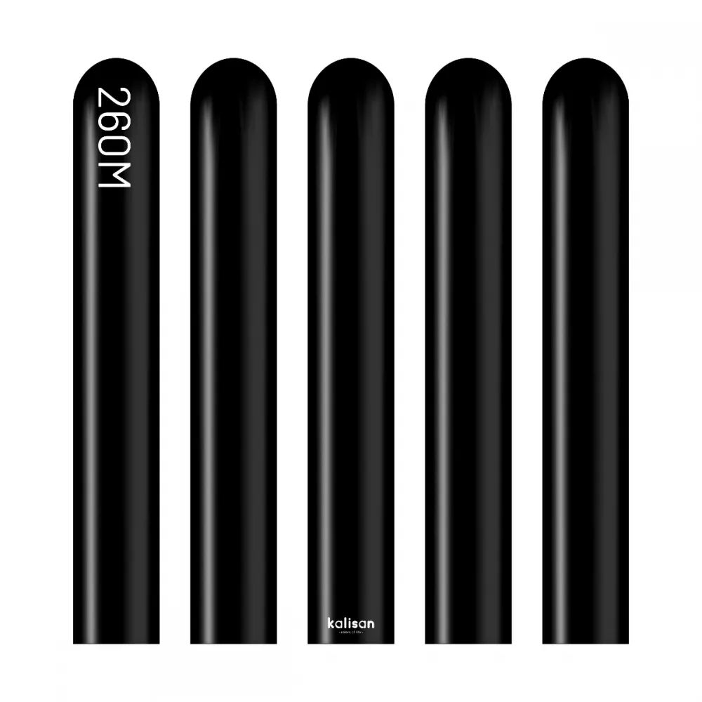 SET 50 Baloane Latex Modelaj Standard Negru Nozzle Up 260M 2332