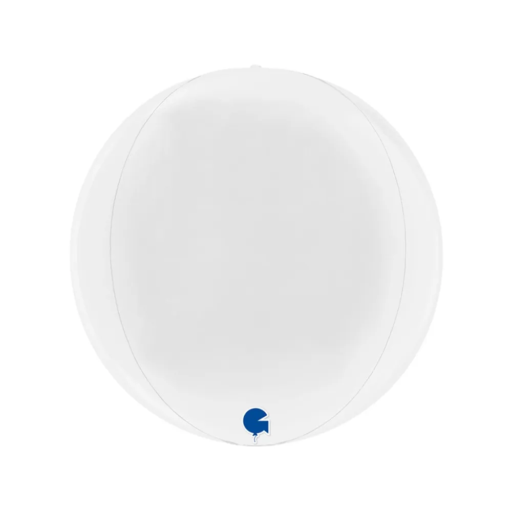 Balon Folie Sfera 4D Alb 29 cm Grabo