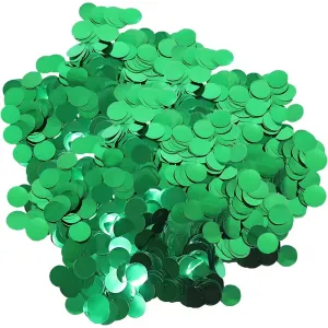 Confetti Metalic Verde 1cm Rotund 100g