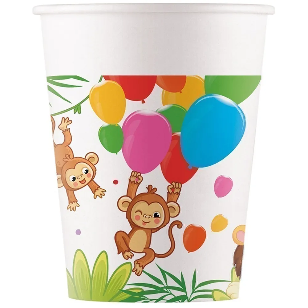 Set 8 Pahare Petrecere 200ml Jungla