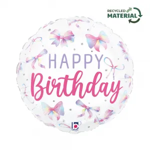 Balon Folie Rotund Happy Birthday Fundite Multicolor 46cm