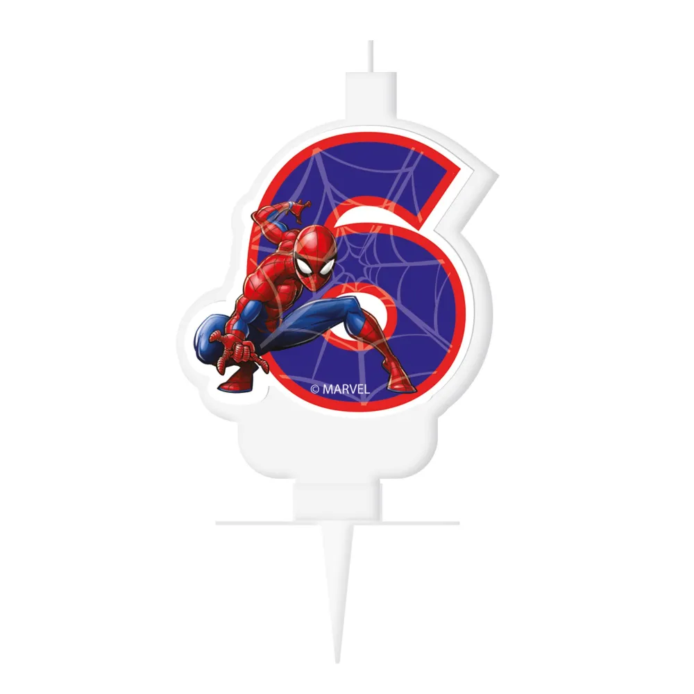 Lumanare Cifra 6 Spiderman World of Web