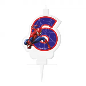 Lumanare Cifra 6 Spiderman World of Web