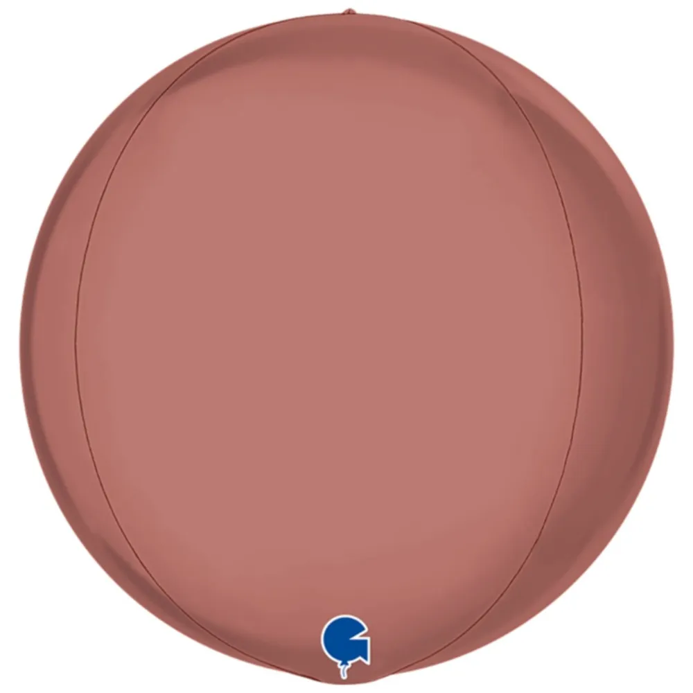 Balon Folie Sfera 4D Platinum Rose 38 cm Grabo