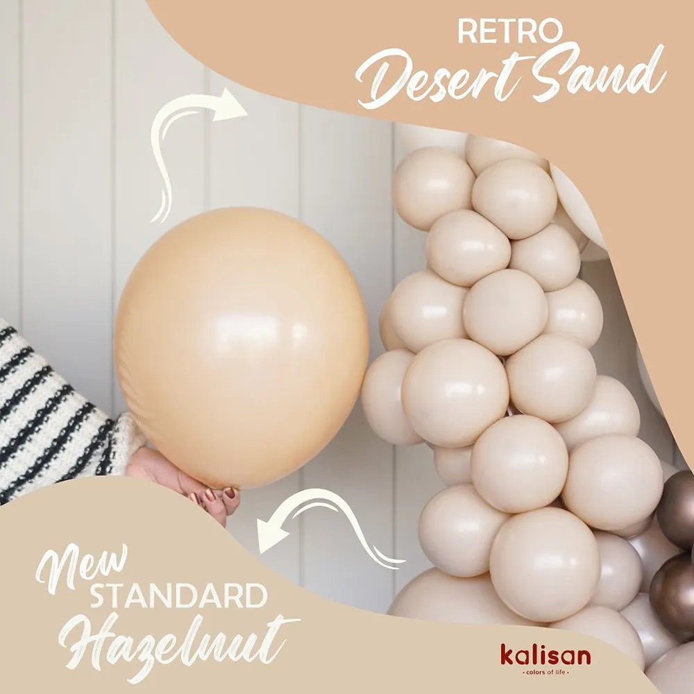 Baloane latex 13cm Hazelnut Standard 2349