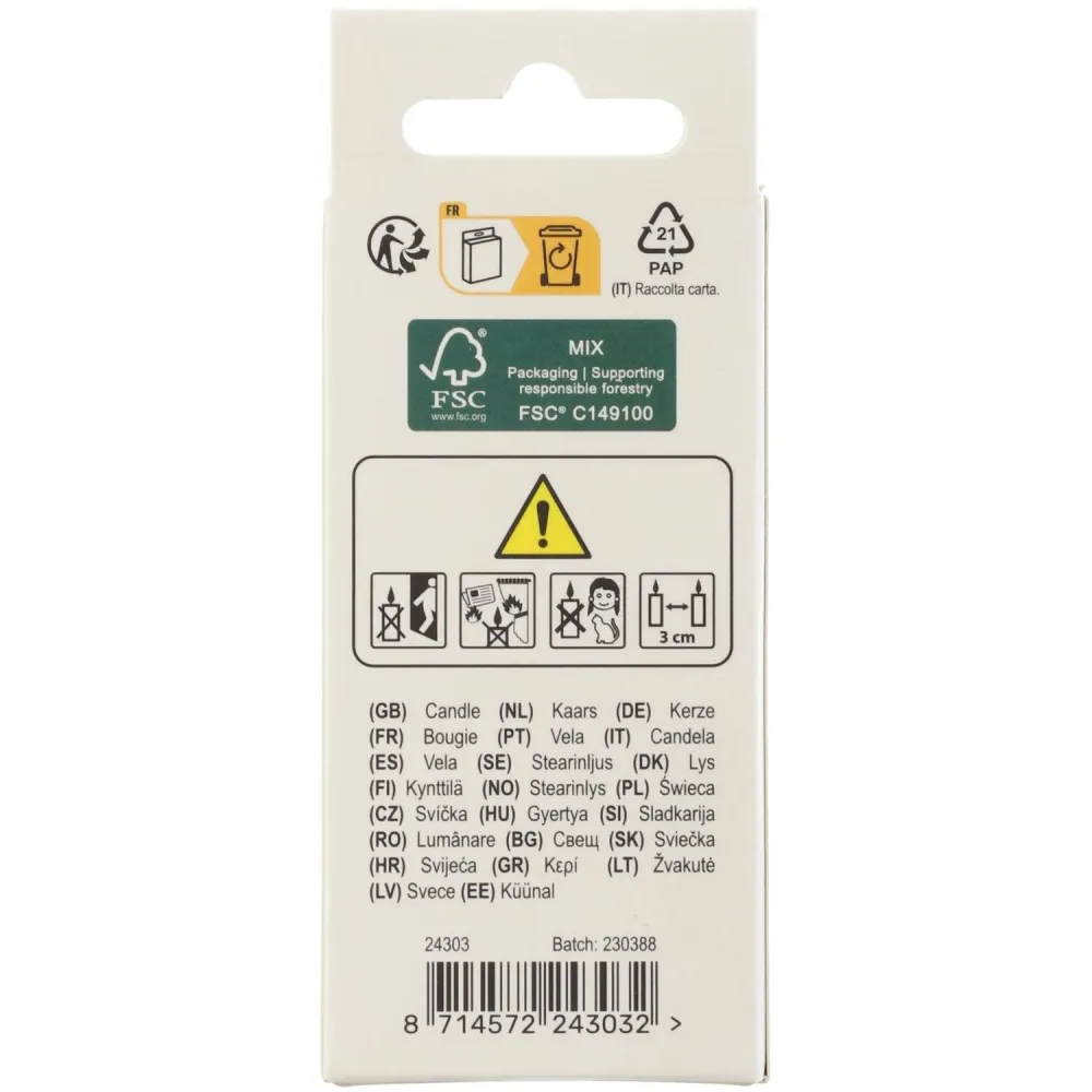Lumanare Tort Cifra 3 din ceara albine 4.5cm
