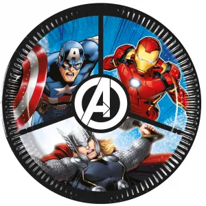 Set 8 Farfurii Petrecere 20cm Avengers Evergreen