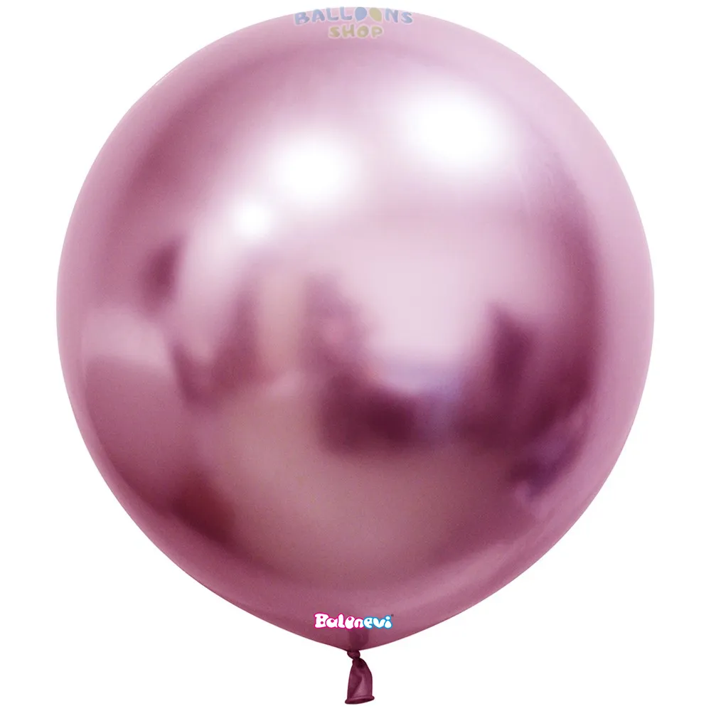 Balon Latex Jumbo 60cm Chrome Roz -08K