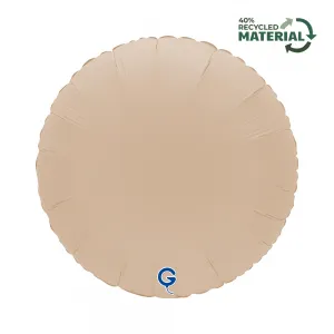 Balon Folie Rotund Mat Cappuccino 46cm