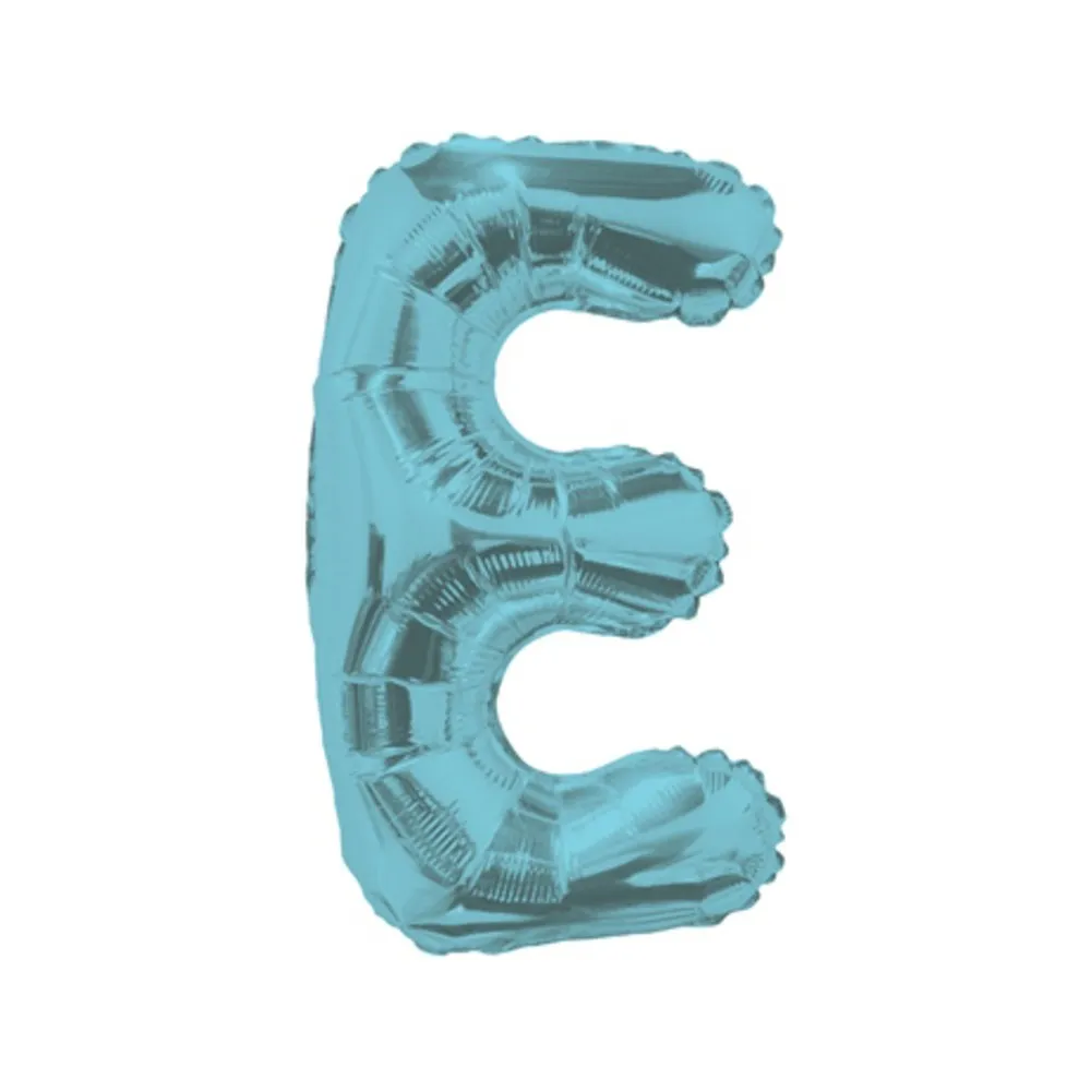 Balon folie 35cm litera E BLEU 34826-14