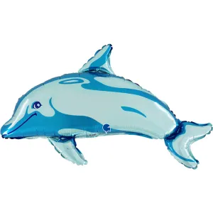 Balon Folie Figurina Delfin Bleu 86cm