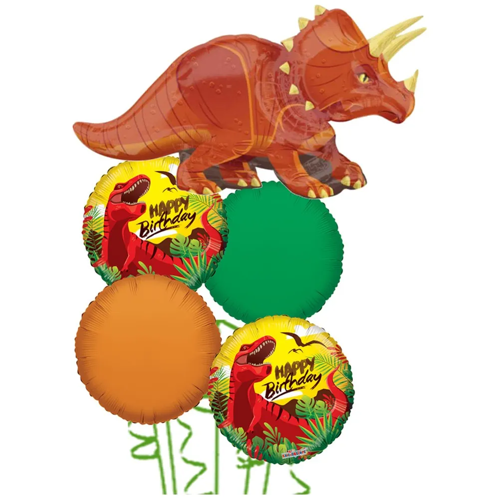 Buchet 5 baloane folie Tematica Dinozauri - Triceratops 2022133