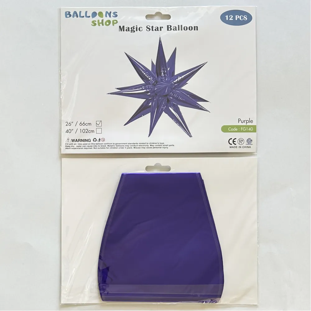 Balon Folie Stea Magica Mov 66cm