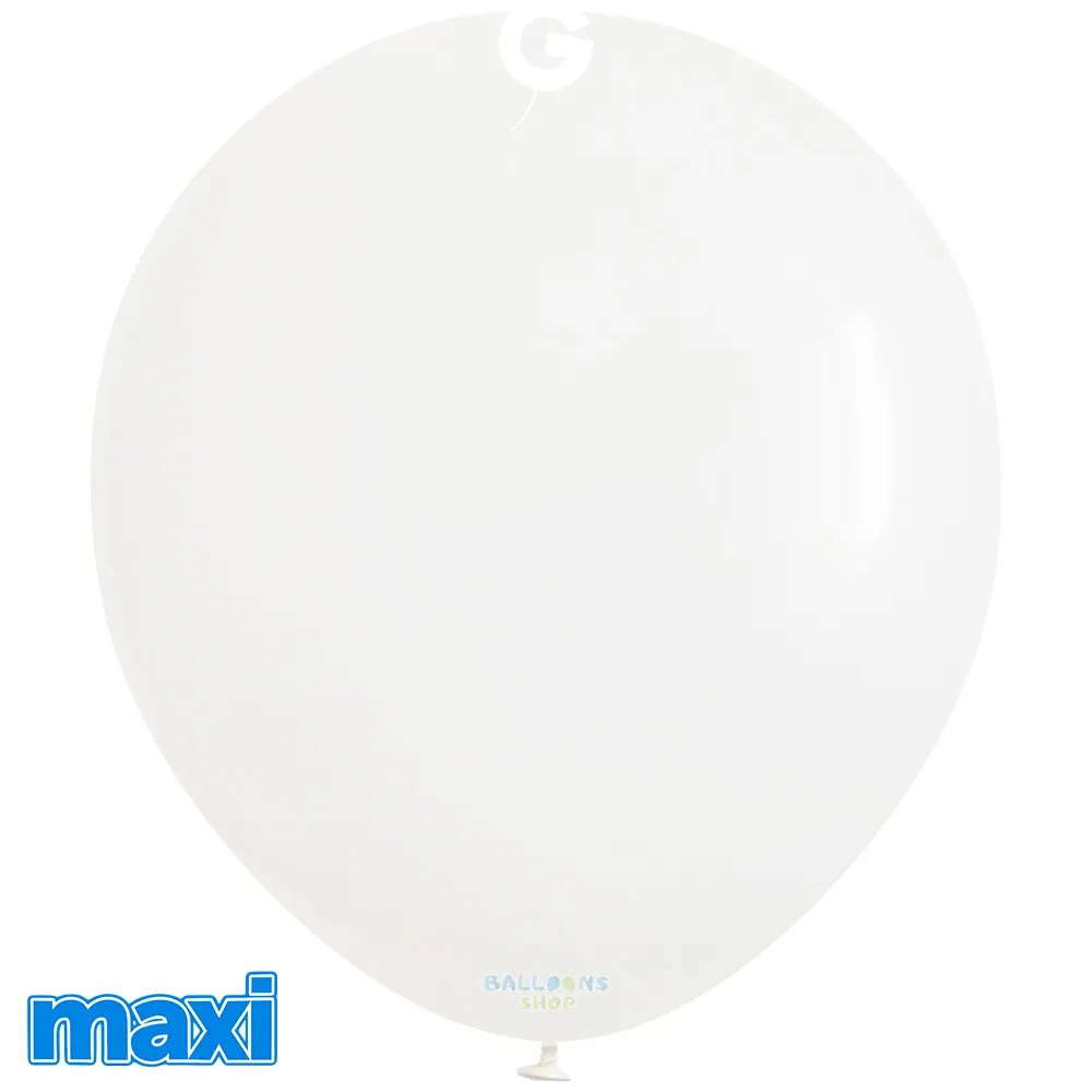 SET 500 Baloane Latex 30cm Standard Alb MAXI G110.01