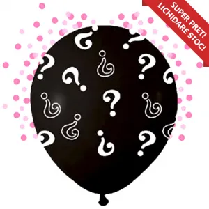 Balon latex 45cm Gender Reveal Print Allover ? (Fetita)