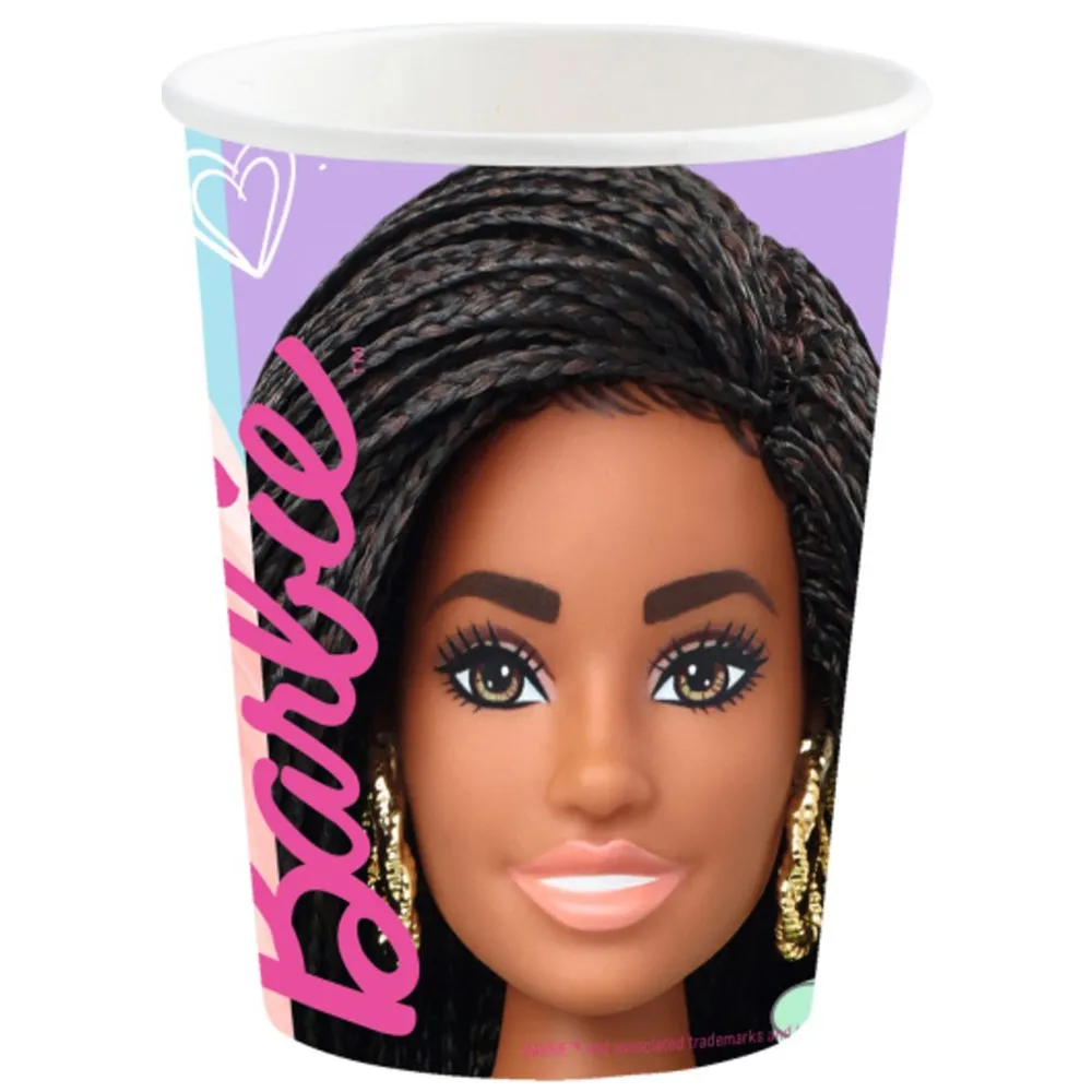 Set 8 Pahare Petrecere Barbie 250ml Amscan 9915481