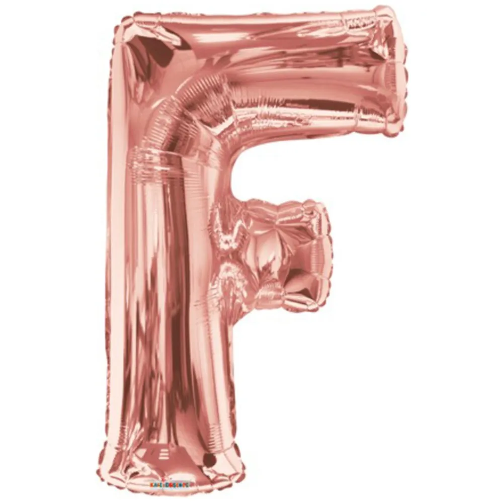 Balon folie litera F Rose-Gold 15615-34