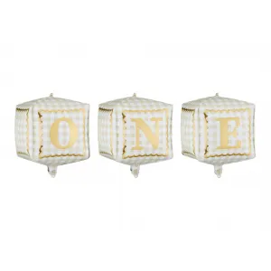 Set 3 Baloane Folie Cuburi 