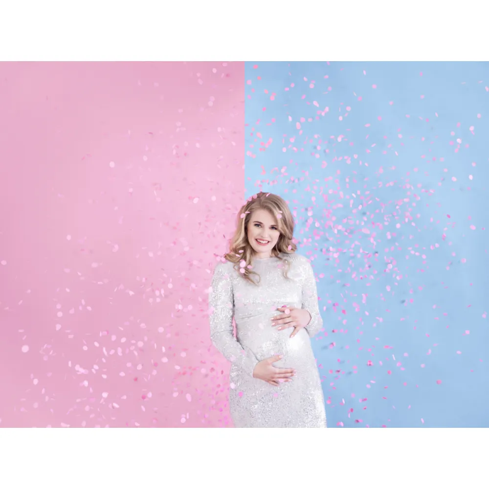 Tun Confetti Gender Reveal Fetita - Confetti Roz - 60cm