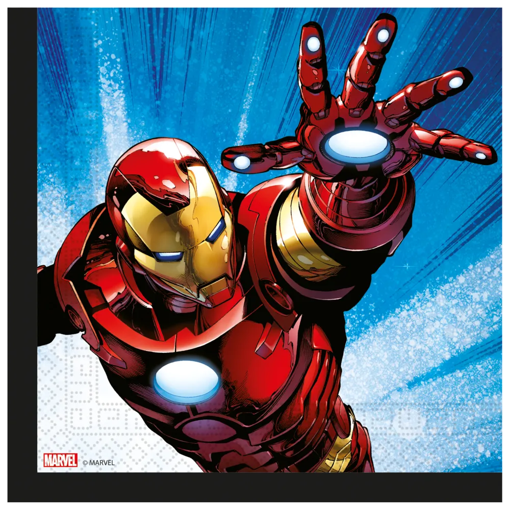 Set 20 Servetele Hartie 33x33cm Avengers Evergreen